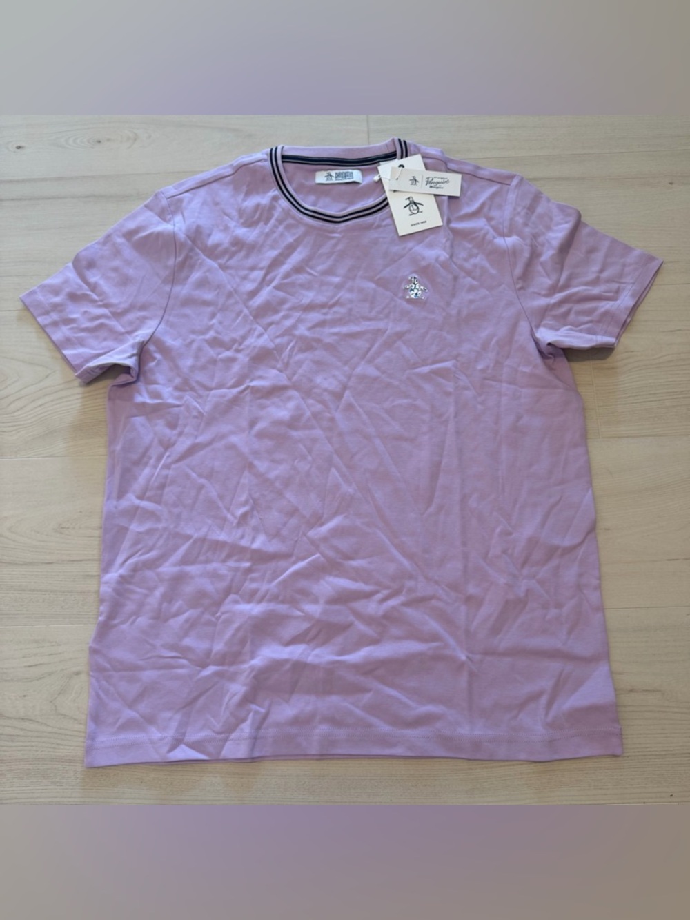 Original Penguin Lavender Short Sleeve Crewneck Tee NWT